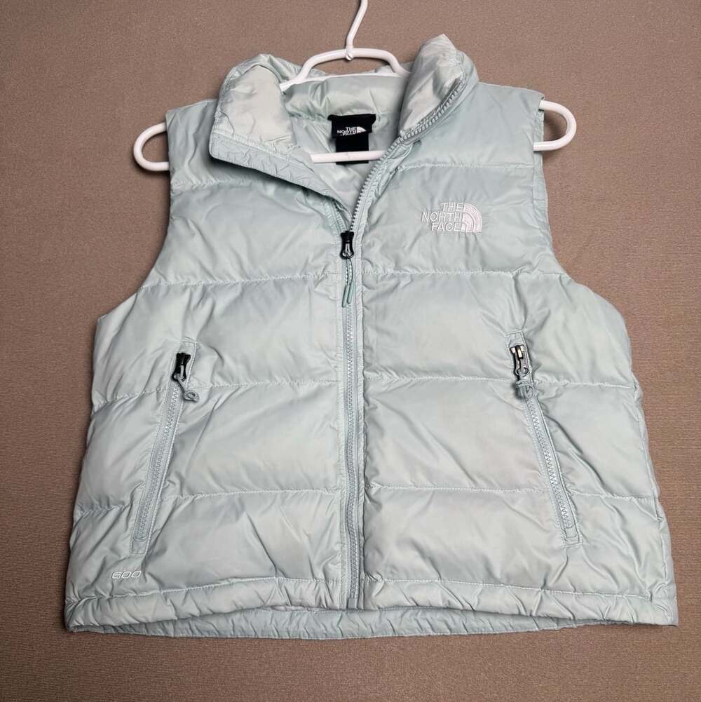 The North Face 600 Fill Down Puffer Vest Women's Size S Light Blue